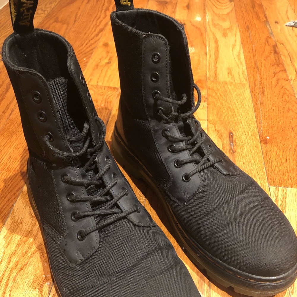 Dr. Martens Combs Nylon Black Boots